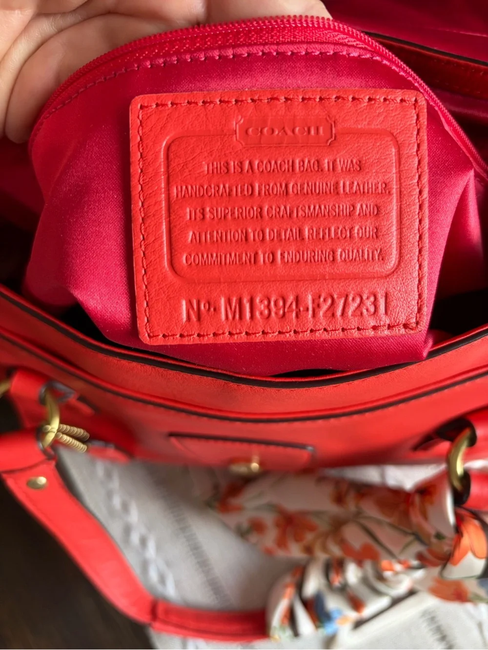 Coach Campbell Small Leather Satchel W/crossbody Strap